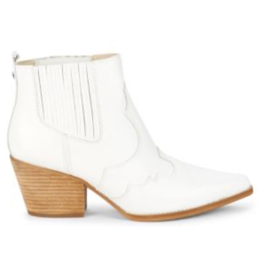 Sam Edelman Winona booties white cowboy boots